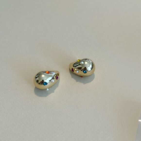 Water drop earrings M873 - Picture 2 of 3